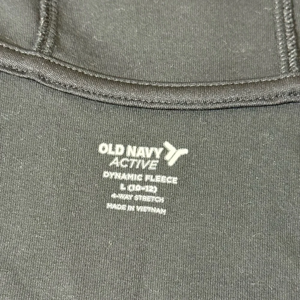 Old Navy Active Dynamic Fleece Boys Size L (10/12) Black Hooded Jacket
